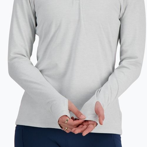 Bluza do biegania damska New Balance Sport Essentials Space Dye ashheath