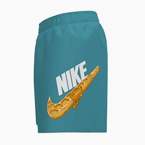 Szorty kąpielowe dziecięce Nike Swoosh Waffle 4" Volley dusty cactus