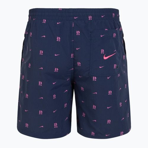 Szorty kąpielowe męskie Nike Luxe Letter 7" Volley midnight navy