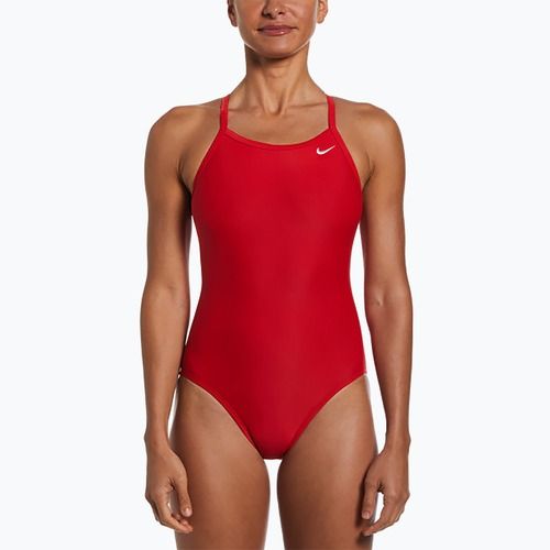 Strój pływacki jednoczęściowy damski Nike Solid Racerback university red