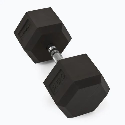 Hantel ogumowany XTREXO Hex 37,5 kg