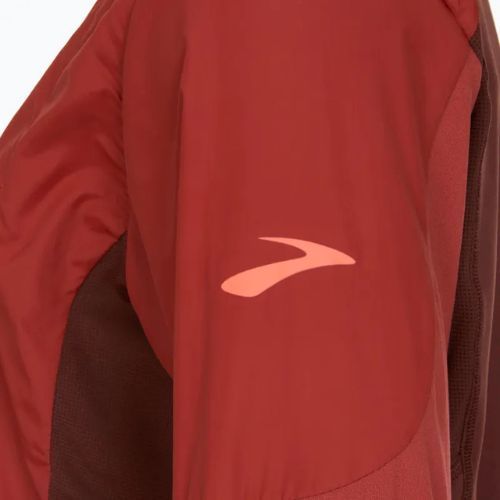 Kurtka do biegania męska Brooks Fusion Hybrid copper/run raisin