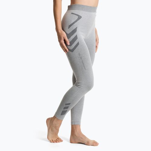 Spodnie termoaktywne damskie bielizna KADVA ALPINESTEP BAMBOO THERMO LIGHT PLUS bezszwowe szary