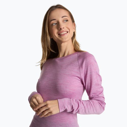 Bluza termoaktywna damska WOOLCANO 100% Merino TOP0541 fioletowy