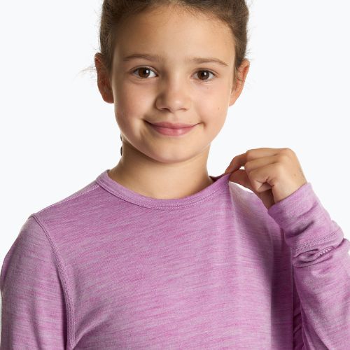 Komplet bielizny termoaktywnej dziecięcej WOOLCANO Merino 100% SET0683 fioletowy