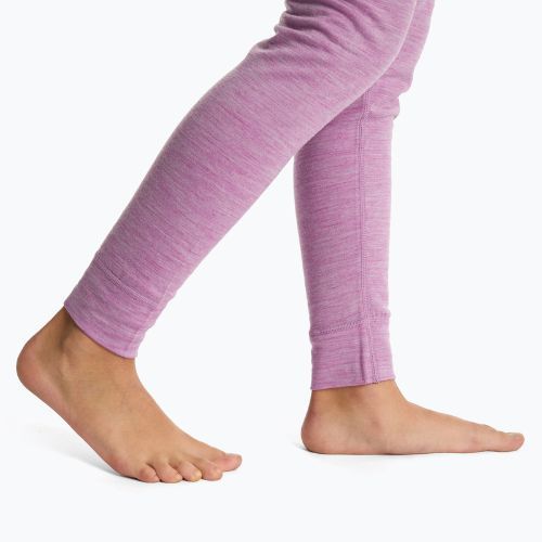 Komplet bielizny termoaktywnej dziecięcej WOOLCANO Merino 100% SET0683 fioletowy