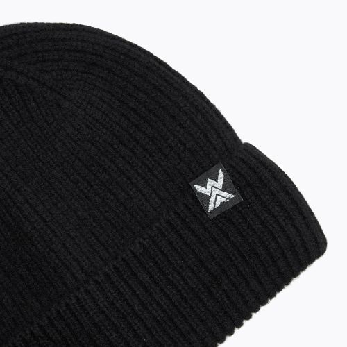 Czapka zimowa dziecięca WOOLCANO Merino 100% HAT0440 czarny