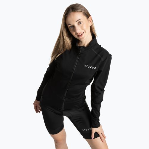 Bluza rowerowa damska ATTABO FLEERO REF ocieplana czarny
