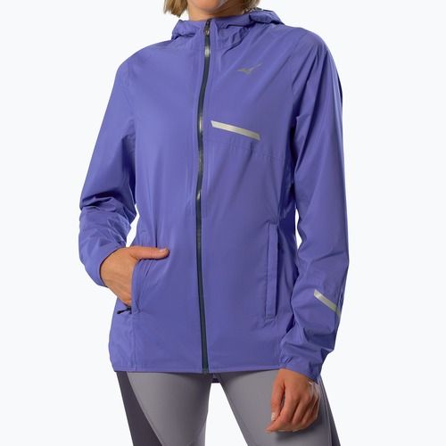 Kurtka do biegania damska Mizuno Waterproof 20K ER iris bloom