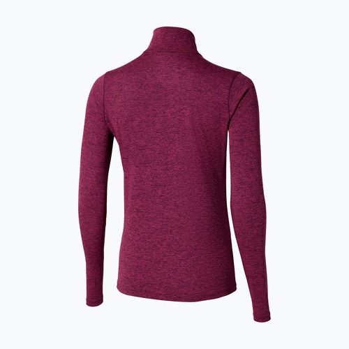 Bluza do biegania damska Mizuno Core Impulse Half Zip Tee dark purple