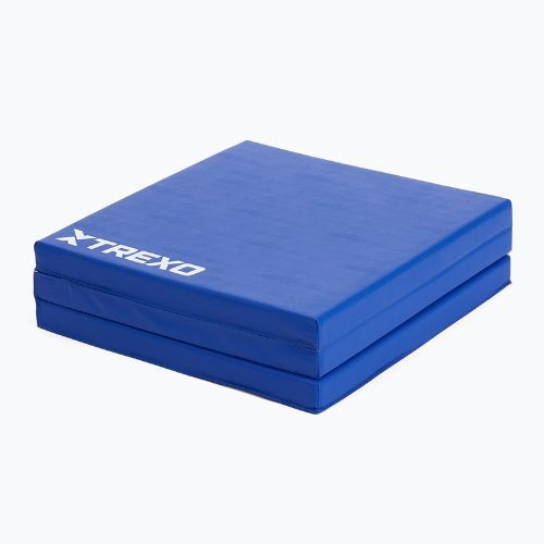 Materac gimnastyczny XTREXO składany 180 x  60 x 5 cm  niebieski