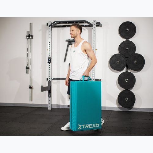 Materac gimnastyczny XTREXO składany 195 x 80 x 5 cm zielony