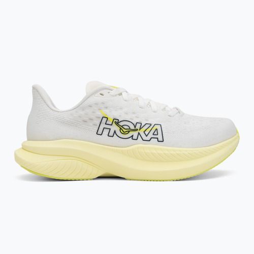 Buty do biegania damskie HOKA Mach 6 white/neon hoka citrus