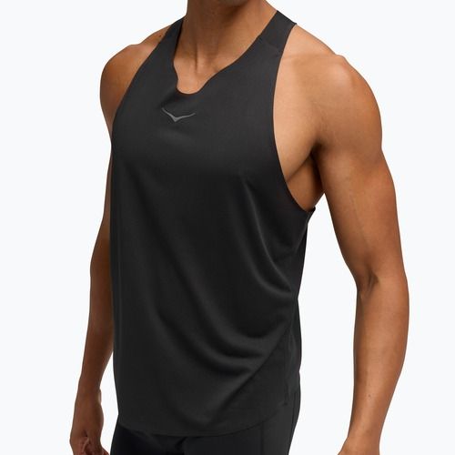 Koszulka do biegania męska HOKA Race Singlet hoka black