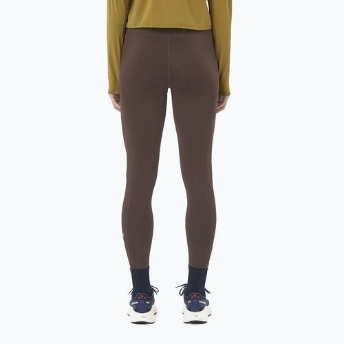 Legginsy do biegania damskie Salomon SHAKEout Core 28" coffee bean