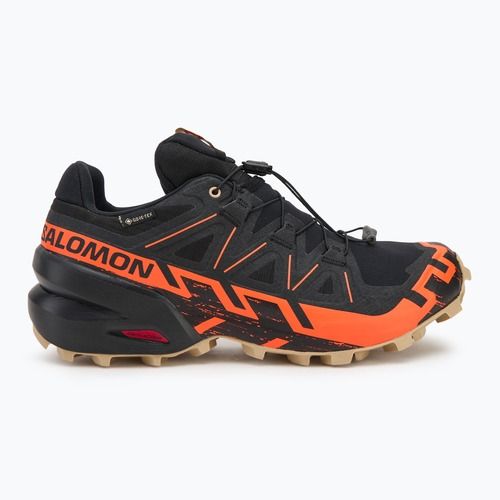 Buty do biegania męskie Salomon Speedcross 6 GTX black/shocking orange/white pepper