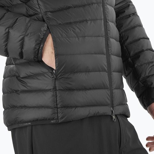 Kurtka puchowa męska Salomon Elixir Micro Down Hoodie deep black