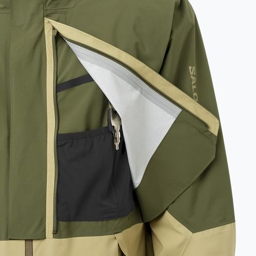 Kurtka softshell męska Salomon Outherpath Pro 2.5 l gray green/grape leaf