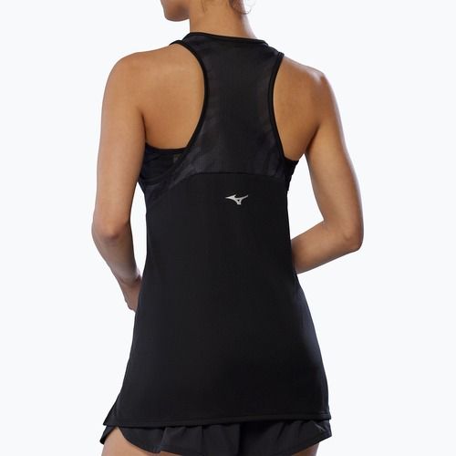 Koszulka do biegania damska Mizuno DryAeroFlow Graphic Tank oni red