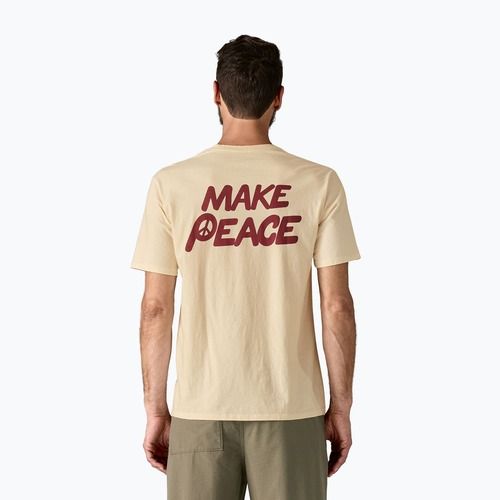 Koszulka męska Patagonia Balance Organic peace seeds/undyed natural