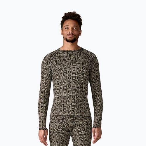 Bluza termoaktywna męska Patagonia Cap Mid Weight Crew flow/sunken blue