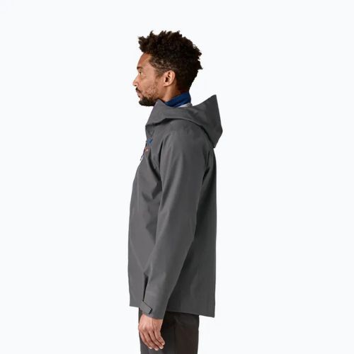 Kurtka przeciwdeszczowa męska Patagonia Triolet forge grey w/p6 blue