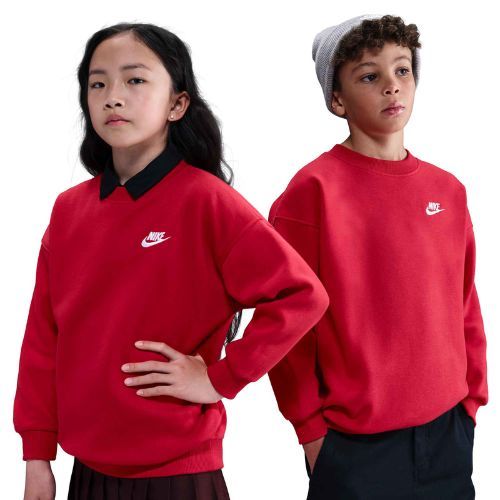 Bluza dziecięca Nike Sportswear Club Fleece university red/white