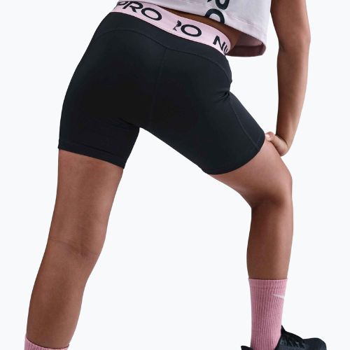 Spodenki dziecięce Nike Pro Dri-Fit 5" black/med soft pink/white