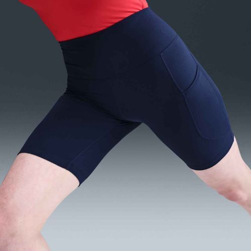Spodenki damskie Nike One High Waisted 8" Biker midnight navy