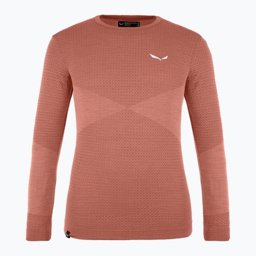 Bluza termoaktywna dziecięca Salewa Zebru Med Warm AMR etruscan red