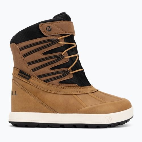 Śniegowce dziecięce Merrell Snow Bank 5.0 WP wheat/black