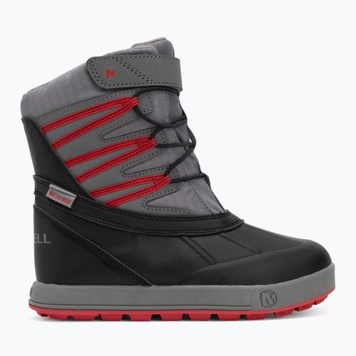 Śniegowce dziecięce Merrell Snow Bank 5.0 WP black/red
