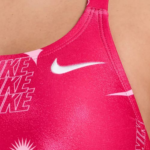 Strój pływacki jednoczęściowy damski Nike Hydrastrong Fastback rush pink