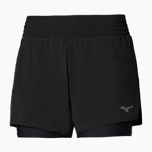 Spodenki do biegania damskie Mizuno Active 2in1 4.5 black