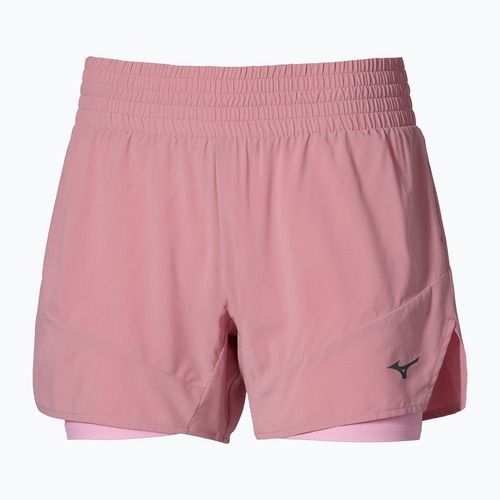 Spodenki do biegania damskie Mizuno Active 2in1 4.5 rose elegance