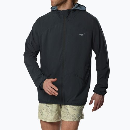 Kurtka do biegania męska Mizuno Active Alpha Hooded black