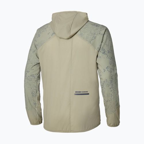 Kurtka do biegania męska Mizuno Active Alpha Hooded elm