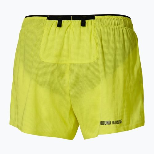 Spodenki do biegania męskie Mizuno Tech Light Split 3.5 lightning yellow