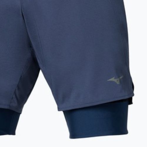 Spodenki do biegania męskie Mizuno Trail Multipocket 2in1 estate blue