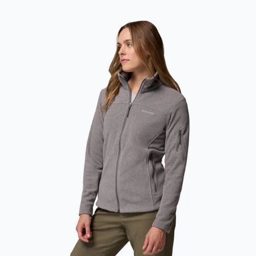 Bluza polarowa damska Columbia Fast Trek II city grey heather/city grey