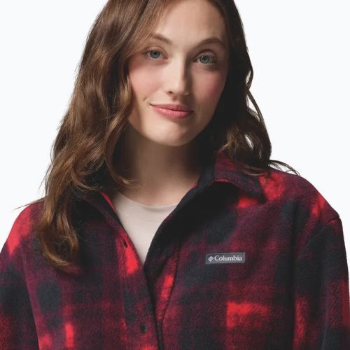 Koszula damska Columbia Benton Springs mountain red omblur tonal