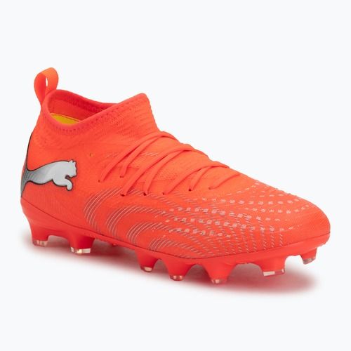 Buty piłkarskie dziecięce PUMA Future 9 Match FG/AG Jr glowing red/puma white/puma black/puma silver