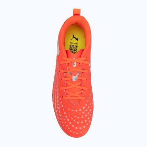 Buty piłkarskie dziecięce PUMA Future 9 Play FG/AG Jr glowing red/puma white/puma black/puma silver