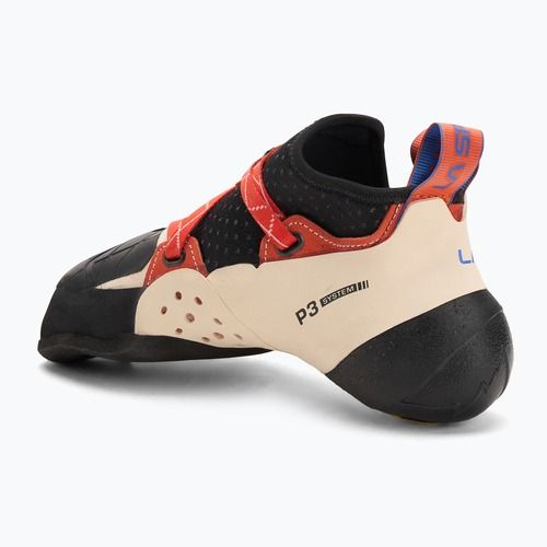 Buty wspinaczkowe damskie La Sportiva Solution white/lily orange