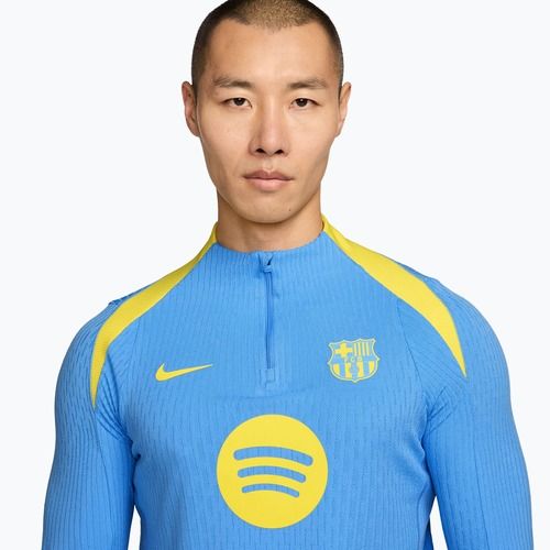 Longsleeve piłkarski męski Nike FC Barcelona Strike Elite SE Drill Top university blue/opti yellow/opti yellow