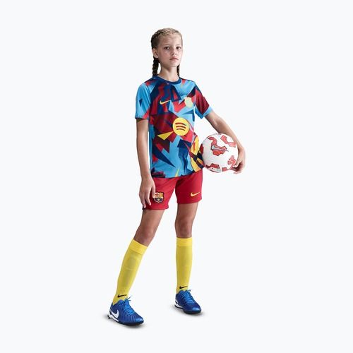 Koszulka piłkarska dziecięca Nike FC Barcelona Academy Pro SE Pre-Match Jr university blue/opti yellow