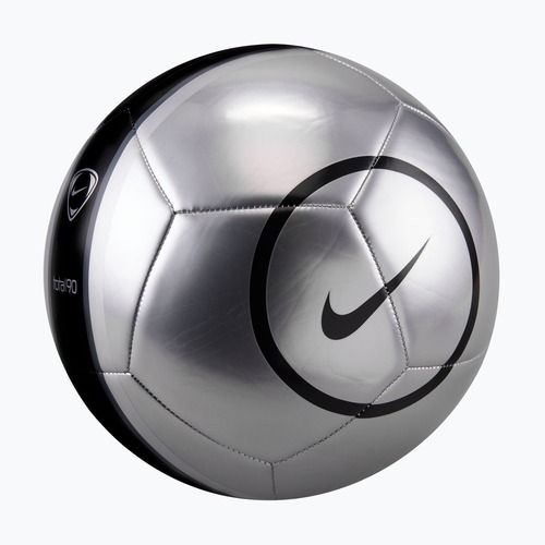Piłka do piłki nożnej Nike Academy T90 Metallic '26 metallic silver/black/black rozmiar 5