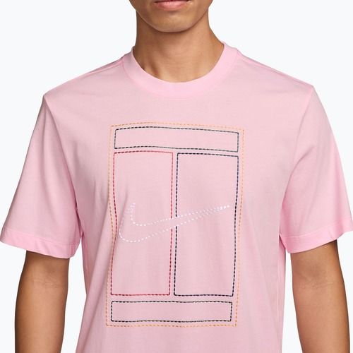 Koszulka męska Nike Court Heritage pink foam