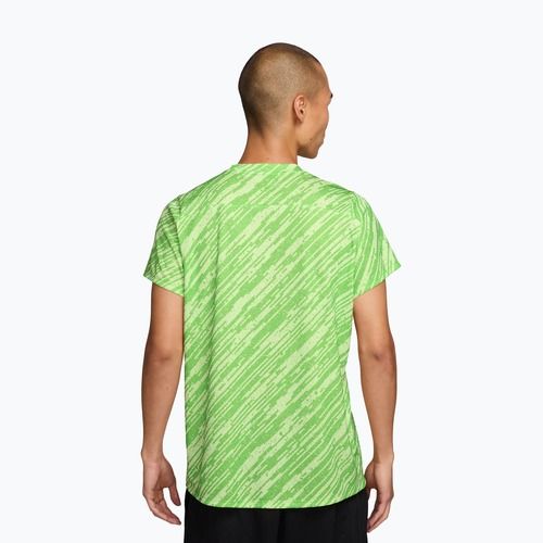 Koszulka tenisowa męska Nike Court Dri-Fit Victory Print mean green/black