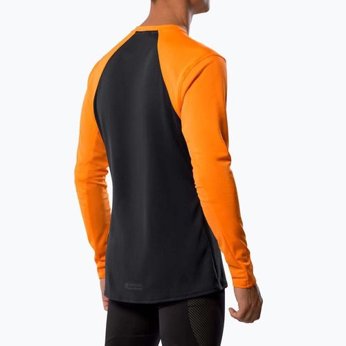 Longsleeve do biegania męski Mizuno Tech Thermal Charge tangelo